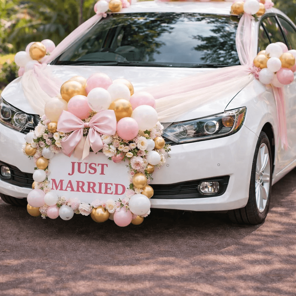 Car Decoration — Design 4 — decoration by EliteBallonDecor